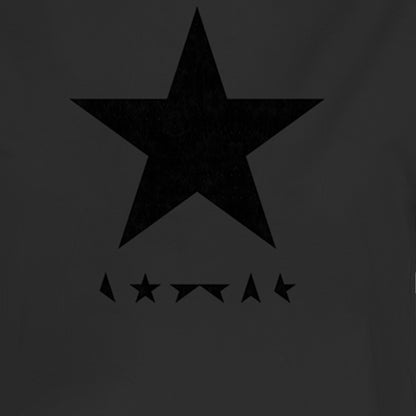 Charcoal - Back - Amplified Womens-Ladies Black Star David Bowie Crop T-Shirt