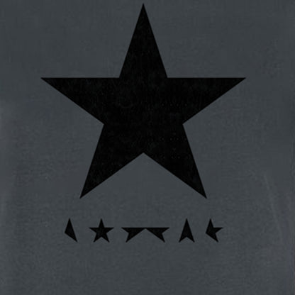 Charcoal - Back - Amplified Womens-Ladies Black Star David Bowie T-Shirt Dress
