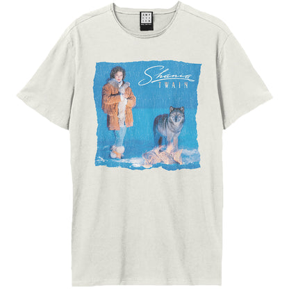 Vintage White - Front - Amplified Unisex Adult Wolf Shania Twain T-Shirt