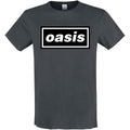 Charcoal - Front - Amplified Mens Logo Oasis T-Shirt