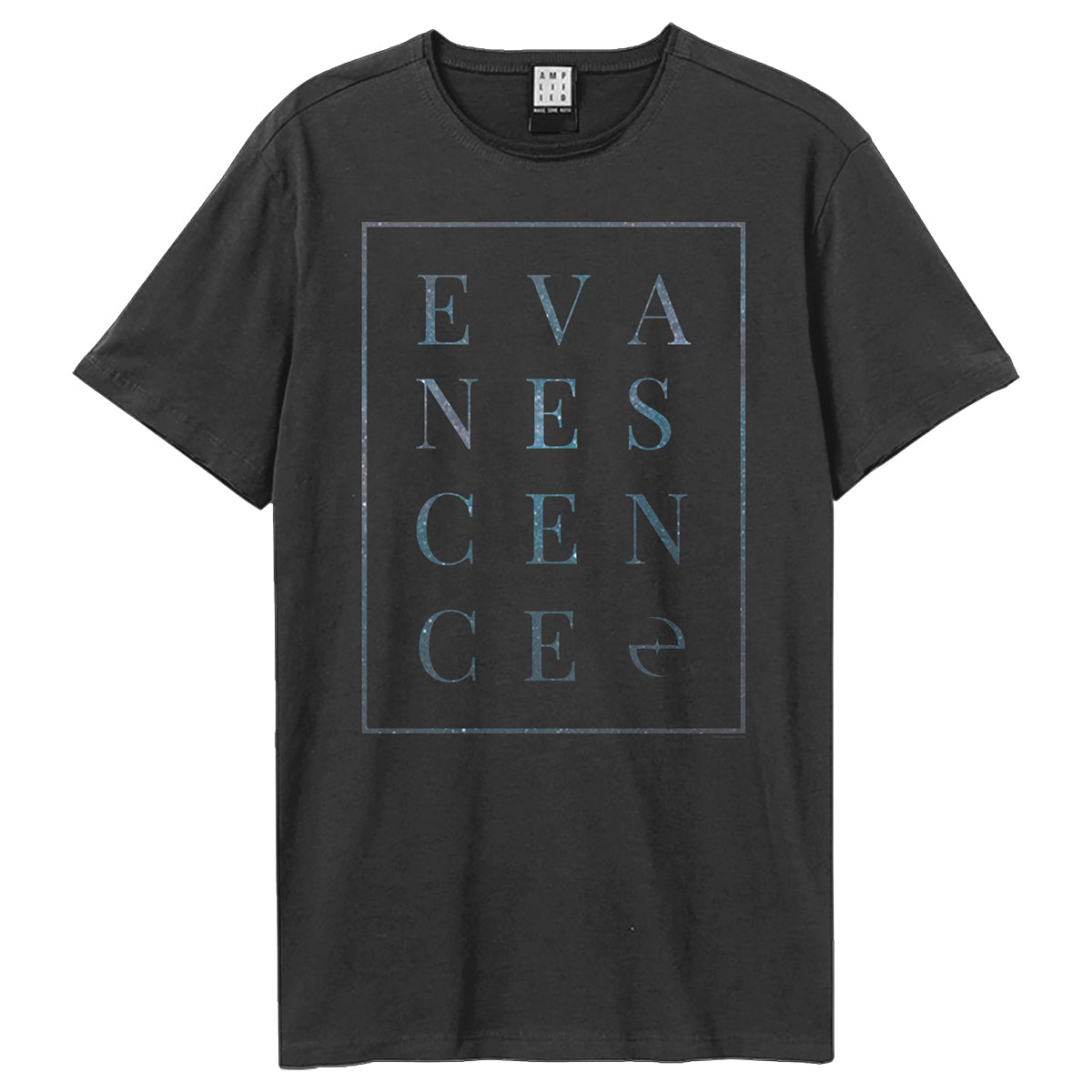 Charcoal - Front - Amplified Unisex Adult Block Evanescence T-Shirt