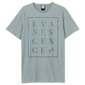 Strange Blue - Front - Amplified Unisex Adult Block Evanescence T-Shirt