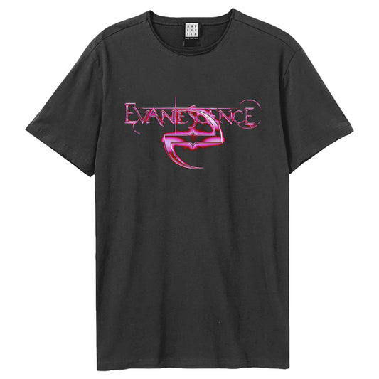 Charcoal - Front - Amplified Unisex Adult Glow Evanescence T-Shirt