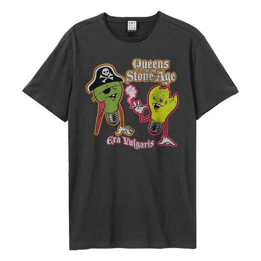 Charcoal - Front - Amplified Unisex Adult Era Vulgaris Queens Of The Stone Age T-Shirt