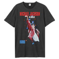 Charcoal - Front - Amplified Unisex Adult 1988 Live In Concert Michael Jackson T-Shirt