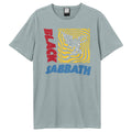Strange Blue - Front - Amplified Unisex Adult Henry Square Black Sabbath T-Shirt