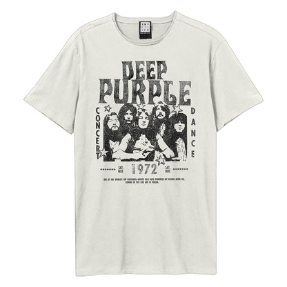 Vintage White - Front - Amplified Unisex Adult 1972 Deep Purple T-Shirt