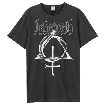 Charcoal - Front - Amplified Unisex Adult Contra Natvram Behemoth T-Shirt