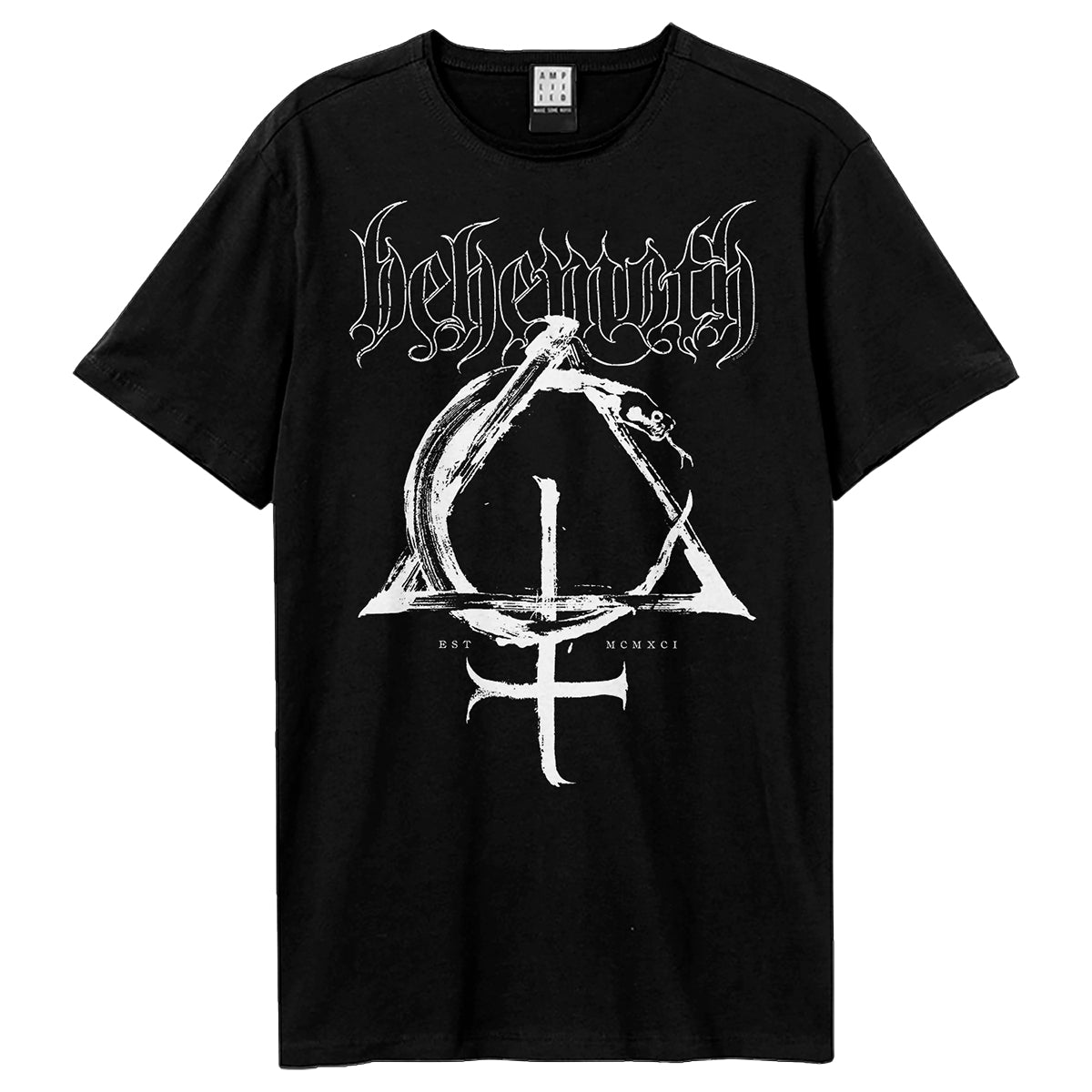 Black - Front - Amplified Unisex Adult Contra Natvram Behemoth T-Shirt
