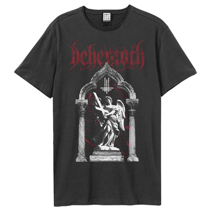 Charcoal - Front - Amplified Unisex Adult Angel Behemoth T-Shirt