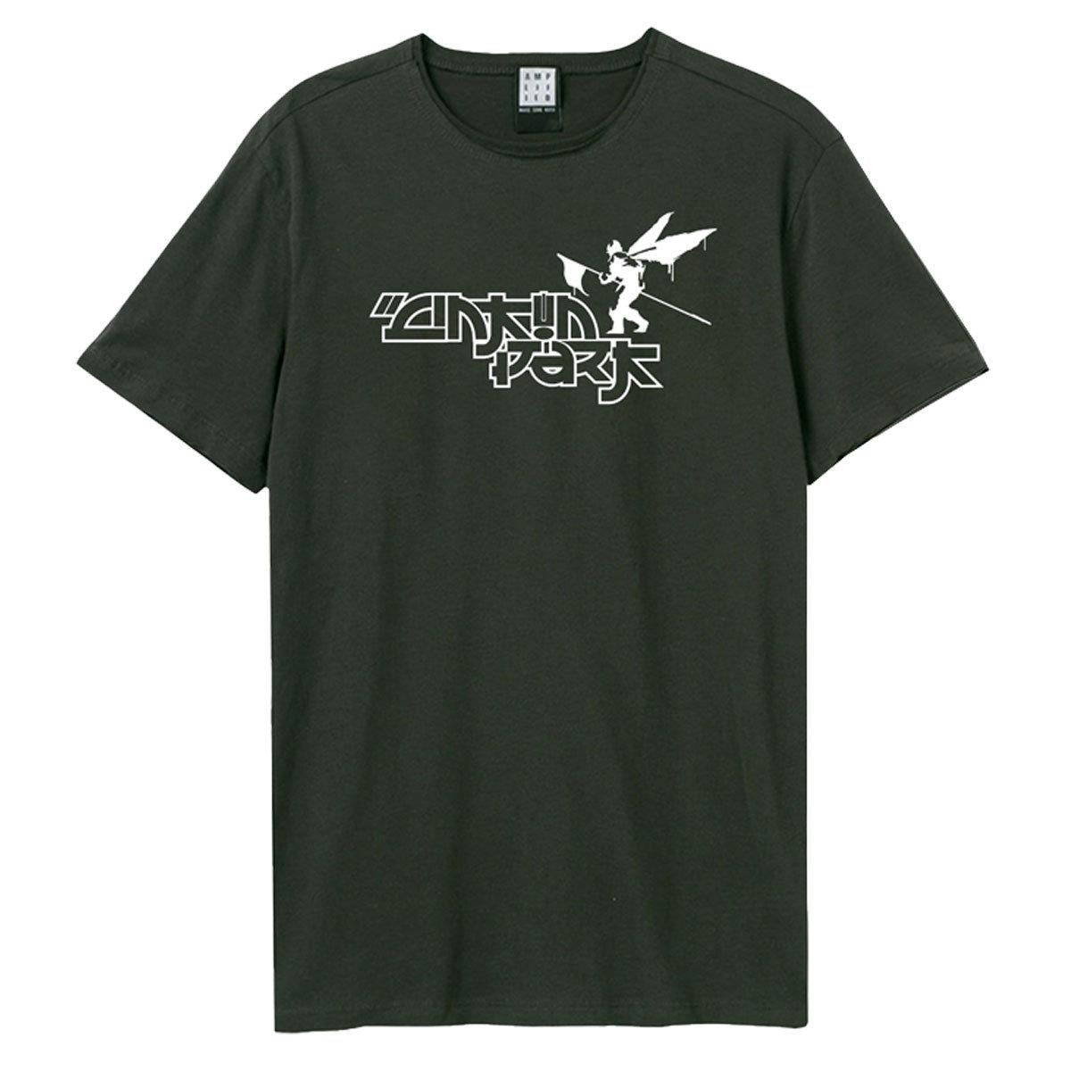 Charcoal - Front - Amplified Unisex Adult Crawling Lyrics Linkin Park T-Shirt
