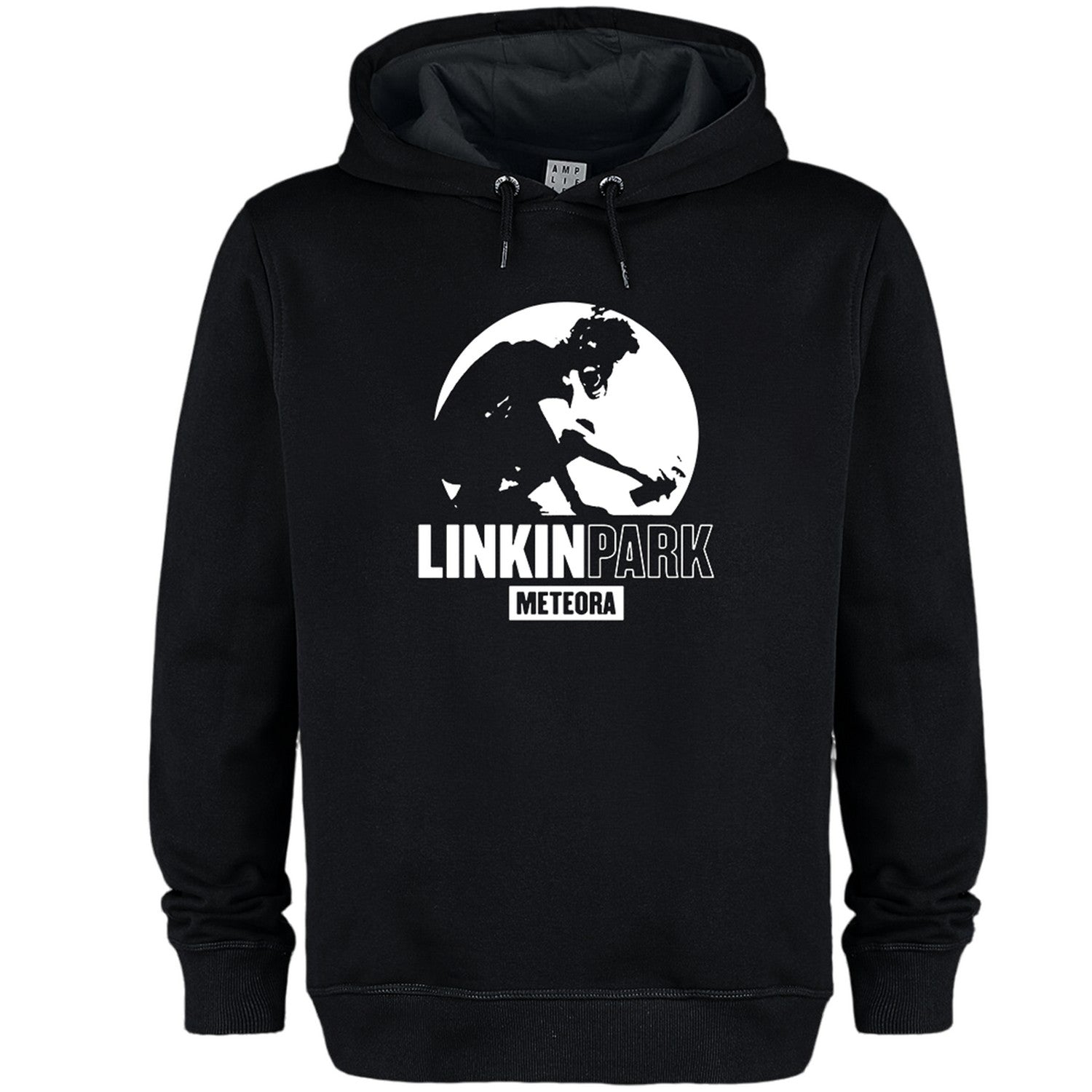 Black - Front - Amplified Unisex Adult Meteora Moon Linkin Park Hoodie
