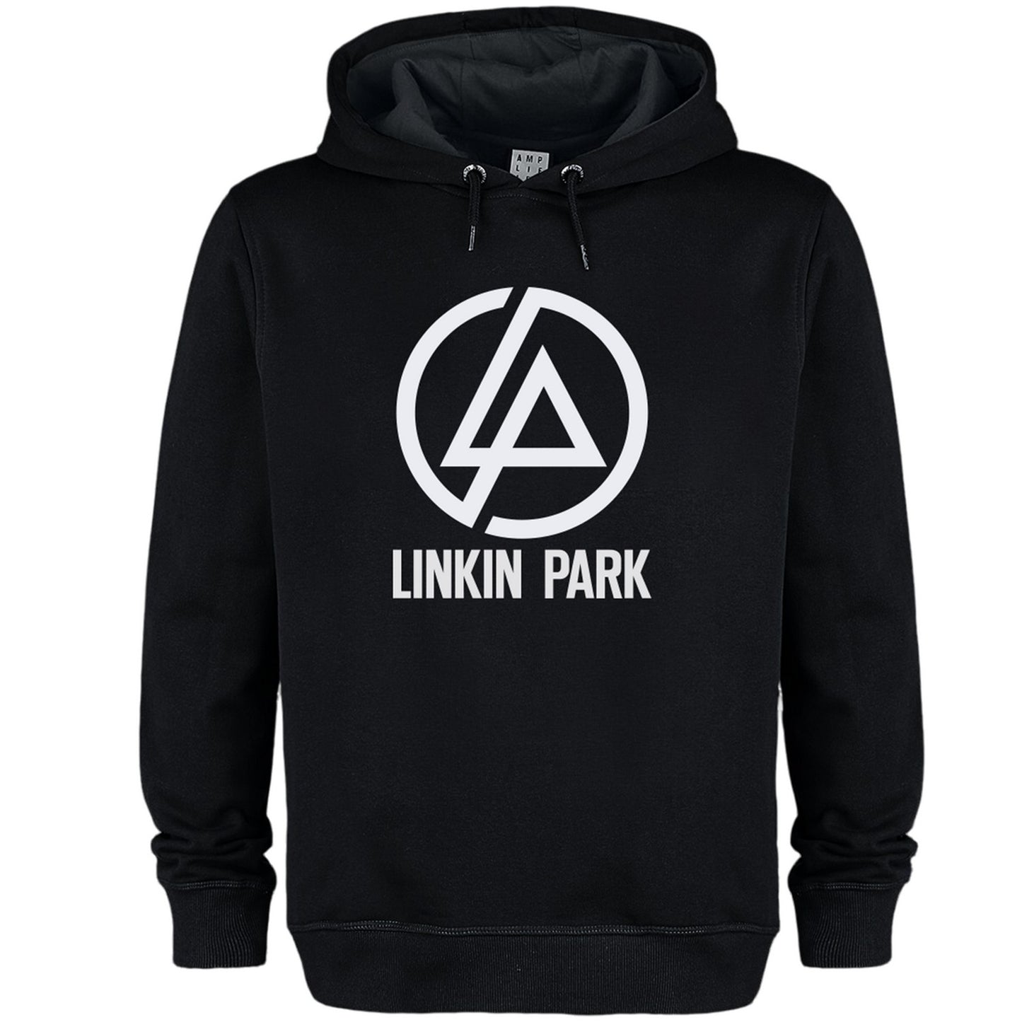 Black - Front - Amplified Unisex Adult Circle Logo Linkin Park Hoodie
