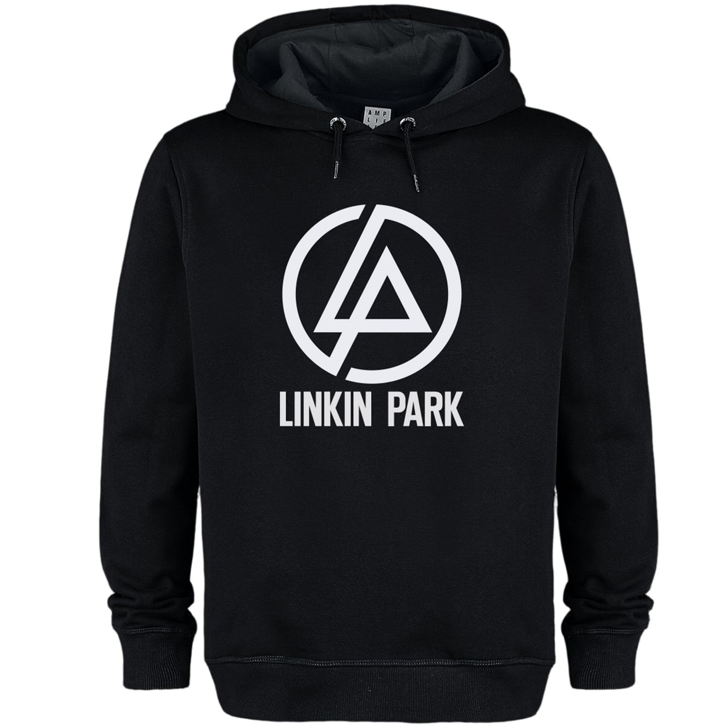Black - Front - Amplified Unisex Adult Circle Logo Linkin Park Hoodie