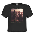 Charcoal - Front - Amplified Womens-Ladies One More Light Linkin Park Crop Top