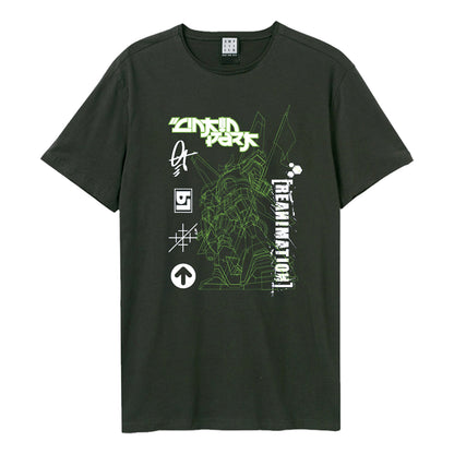 Charcoal - Front - Amplified Unisex Adult Reanimation Linkin Park T-Shirt