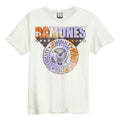 Vintage White - Front - Amplified Unisex Adult Tie Dye Shield Ramones T-Shirt