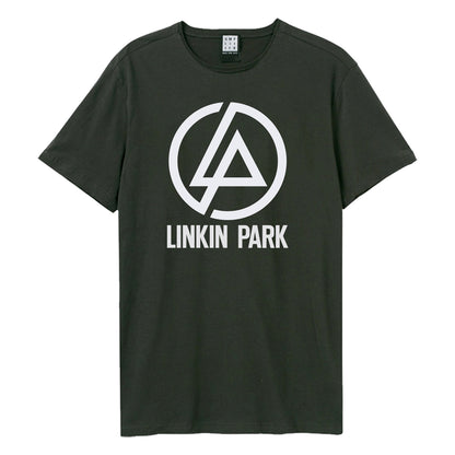 Charcoal - Front - Amplified Unisex Adult Circle Logo Linkin Park T-Shirt