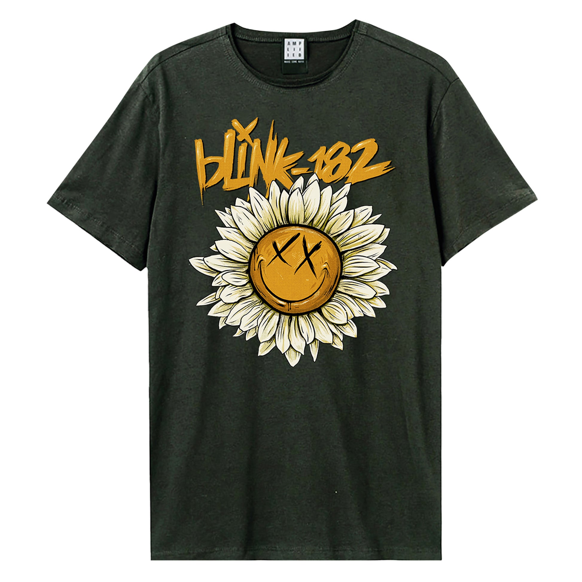 Charcoal - Front - Amplified Unisex Adult Daisy Blink 182 T-Shirt