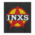 Charcoal - Back - Amplified Unisex Adult Circle Logo INXS T-Shirt