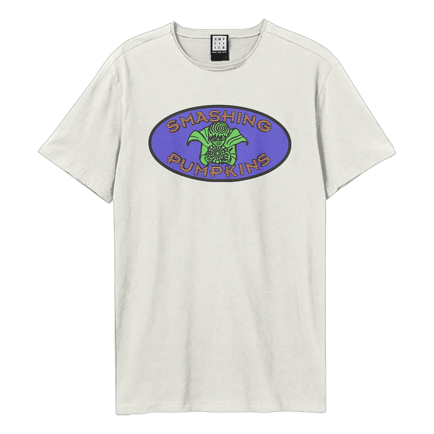 Vintage White - Front - Amplified Unisex Adult Crystal Ball The Smashing Pumpkins T-Shirt