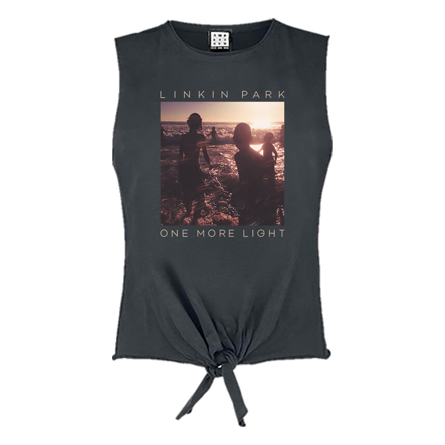 Charcoal - Front - Amplified Womens-Ladies One More Light Linkin Park Sleeveless Top