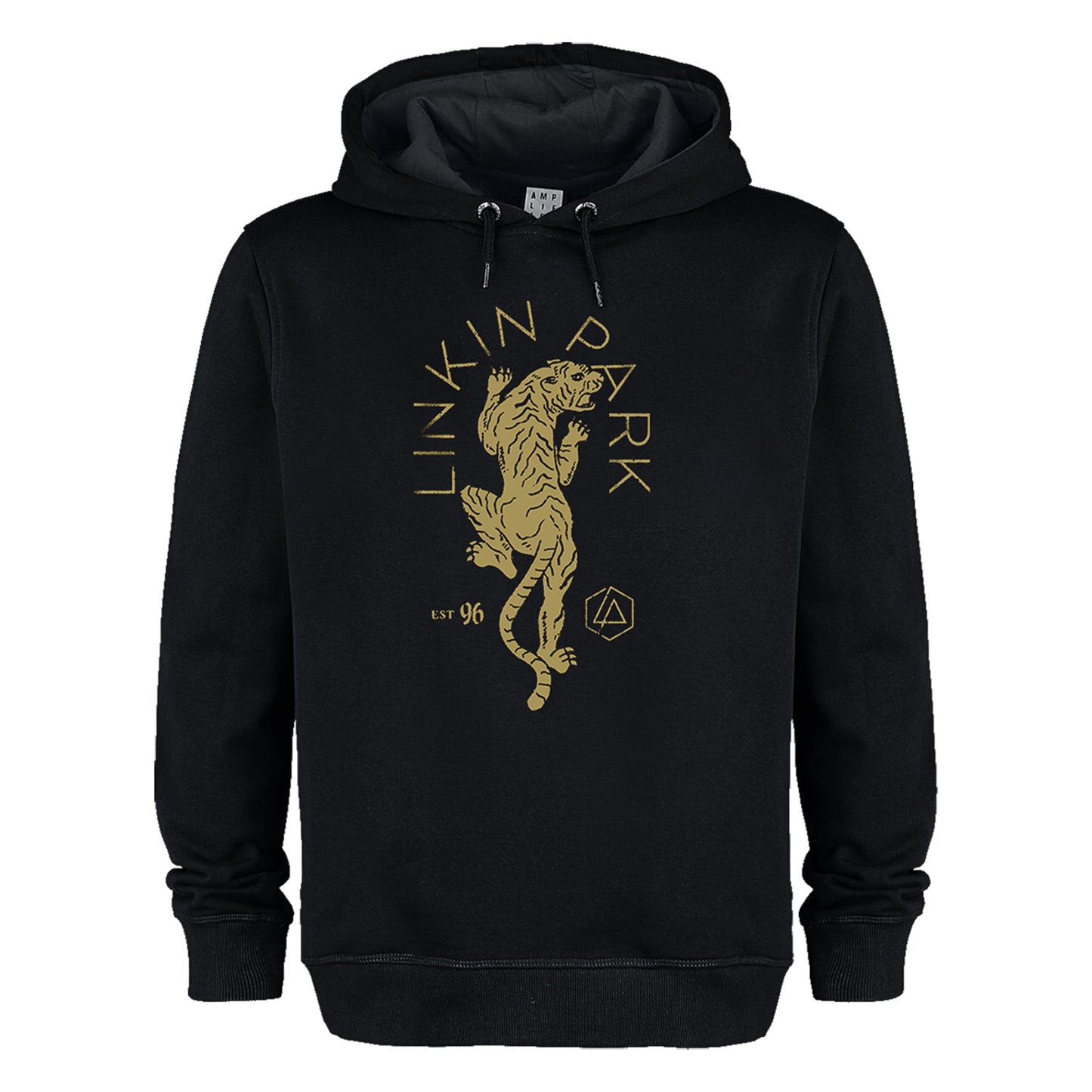 Black - Front - Amplified Unisex Adult Tiger Linkin Park Hoodie