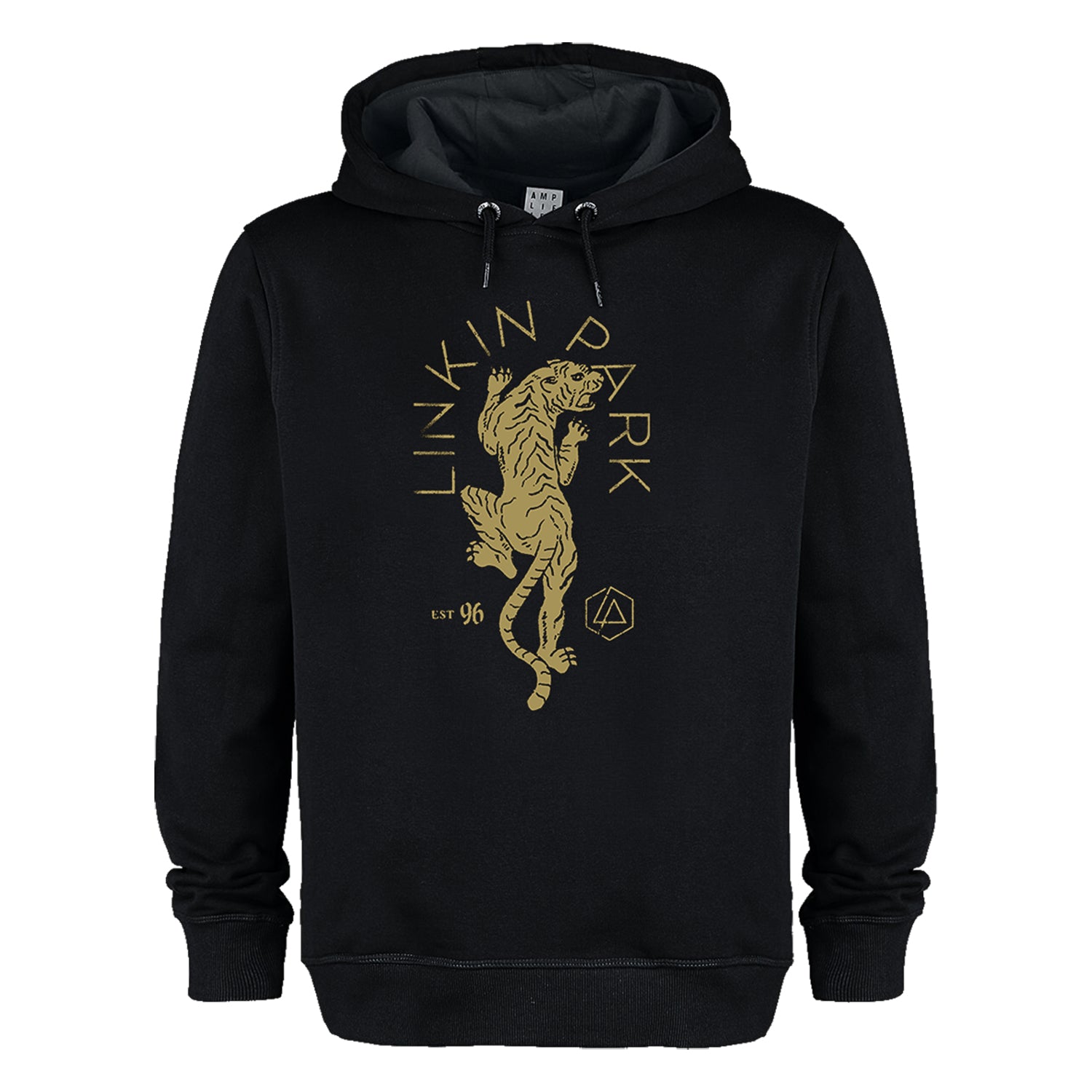 Black - Front - Amplified Unisex Adult Tiger Linkin Park Hoodie