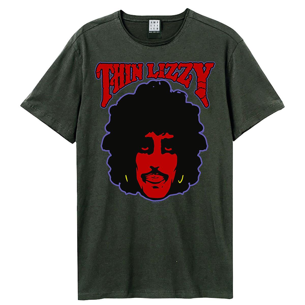 Charcoal - Front - Amplified Unisex Adult Philo Thin Lizzy T-Shirt