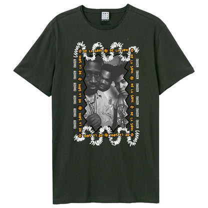 Charcoal - Front - Amplified Unisex Adult Core Photo De La Soul T-Shirt