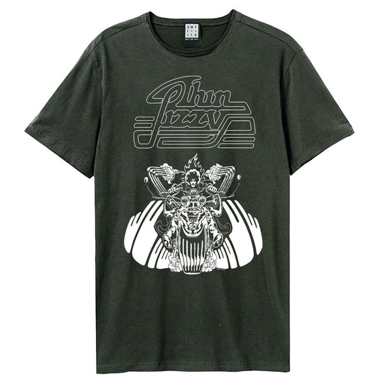 Charcoal - Front - Amplified Unisex Adult Vagabonds The Rocker Thin Lizzy T-Shirt