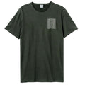 Charcoal - Front - Amplified Unisex Adult Pulsar Pocket Tracklist Joy Division T-Shirt