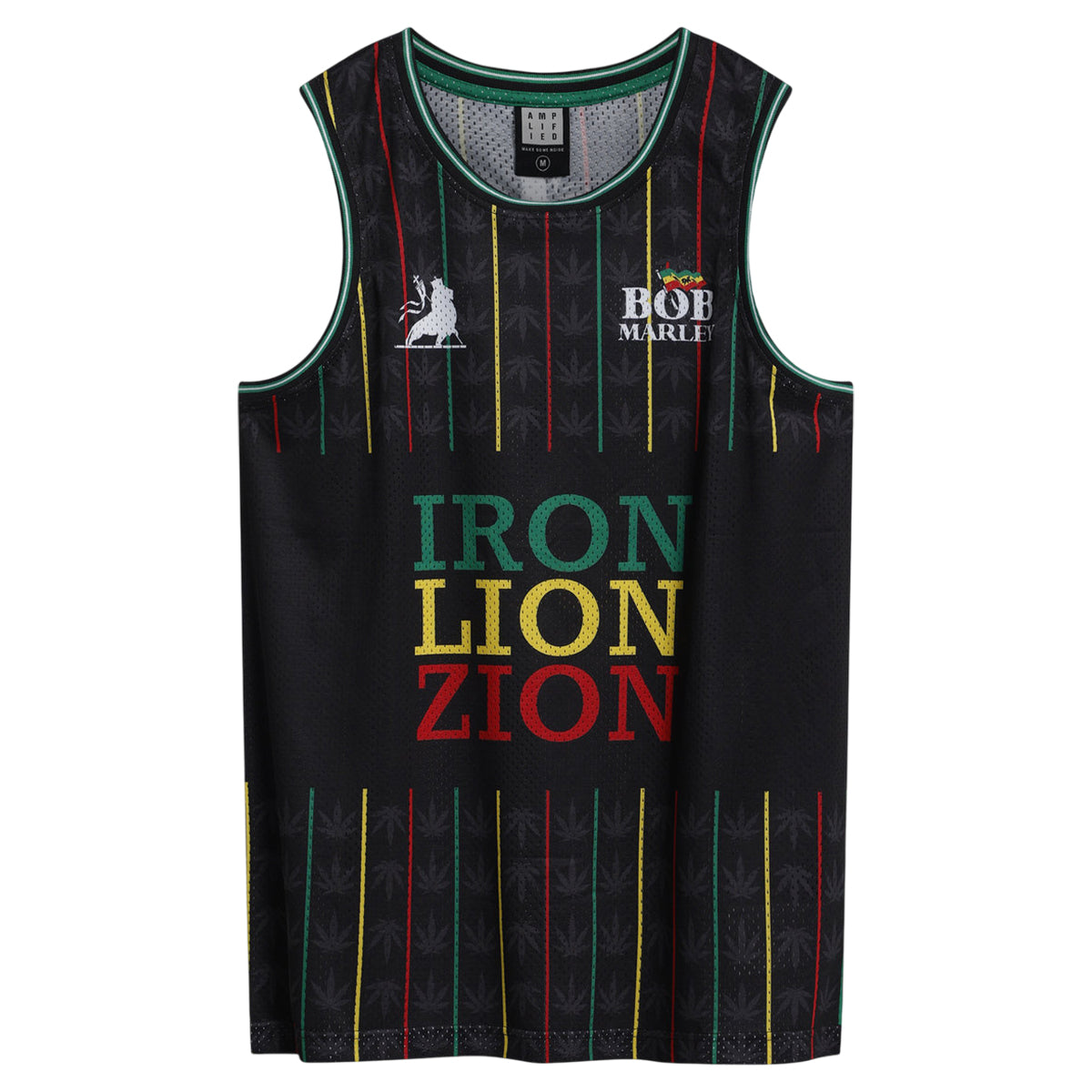 Black - Front - Amplified Mens Destroyer Kiss Basketball Jersey