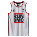 White - Front - Amplified Mens Tricky Run DMC Basketball Jersey