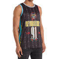 Black-Red-Blue - Side - Amplified Mens Dust N Bones Guns N Roses Basketball Jersey