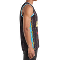 Black-Red-Blue - Lifestyle - Amplified Mens Dust N Bones Guns N Roses Basketball Jersey