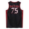 Black-Red - Back - Amplified Mens Motorhead Basketball Jersey