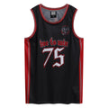 Black-Red - Front - Amplified Mens Motorhead Basketball Jersey