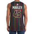 Black - Back - Amplified Mens Bob Marley Basketball Jersey