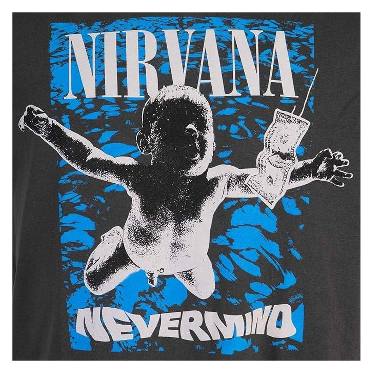 Charcoal - Back - Amplified Womens-Ladies Nevermind Crop Top