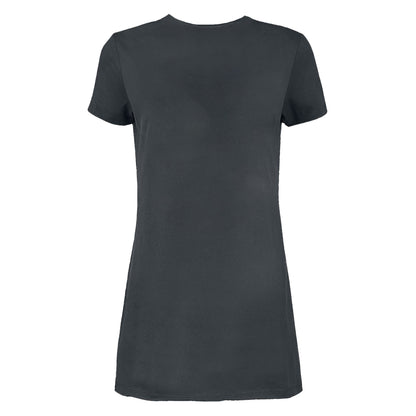 Charcoal - Back - Amplified Womens-Ladies Rebel Rebel David Bowie T-Shirt Dress
