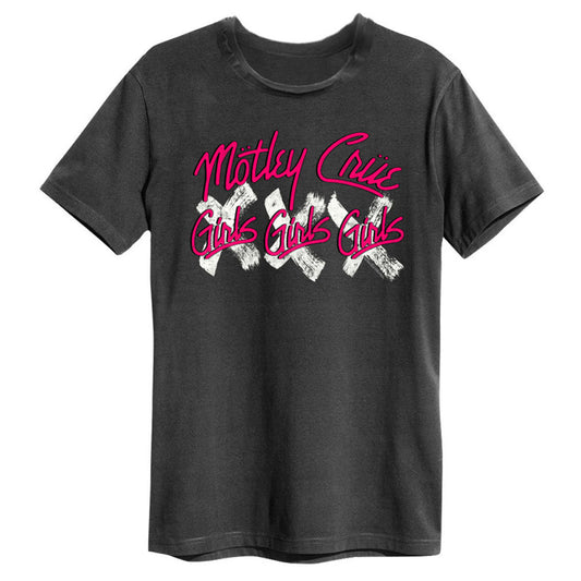 Charcoal - Front - Amplified Mens Girls Girls Girls Motley Crew T-Shirt