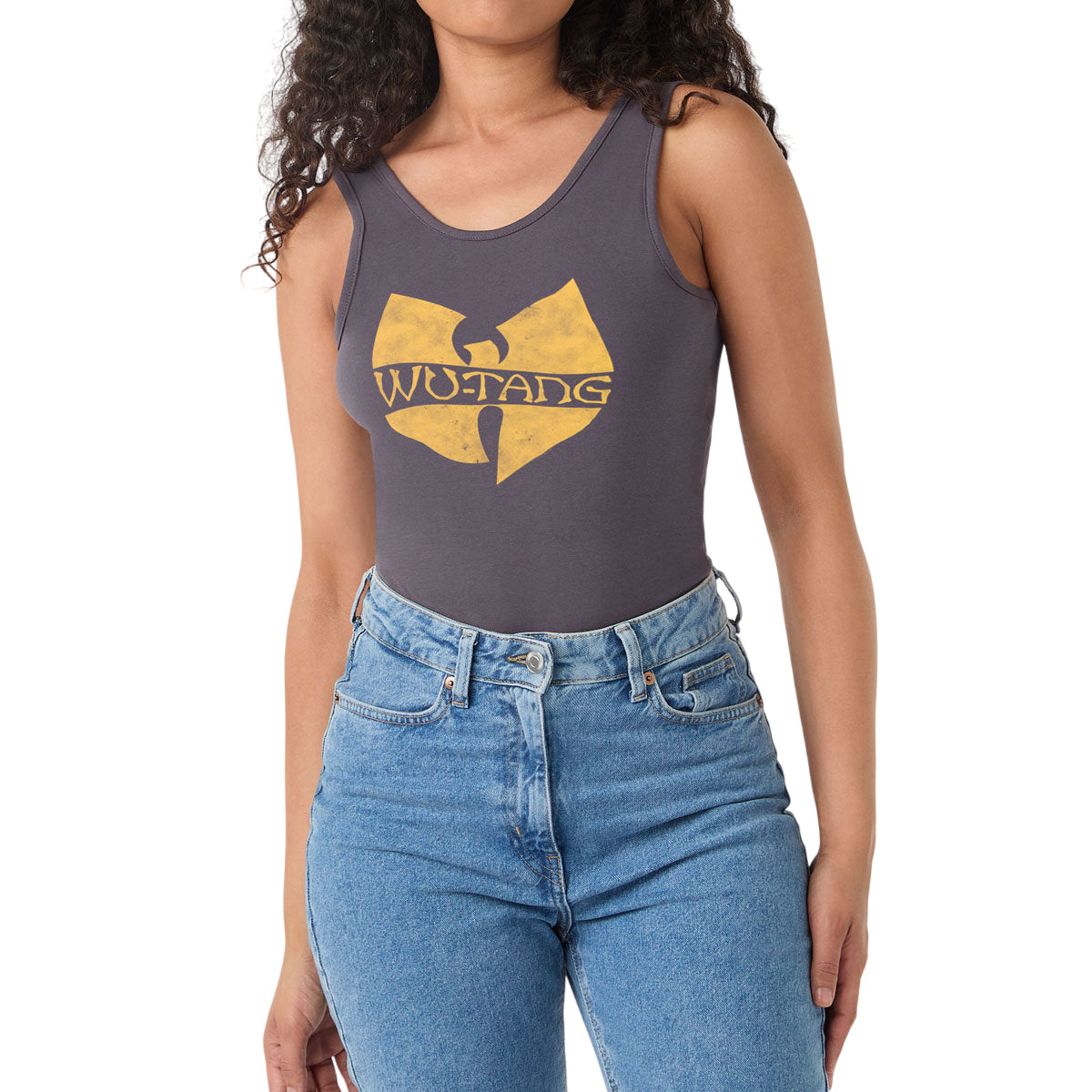 Charcoal - Side - Amplified Womens-Ladies Amo Eagle Slayer Bodysuit