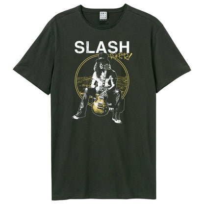 Charcoal - Front - Amplified Unisex Adult Big City Lights Slash T-Shirt