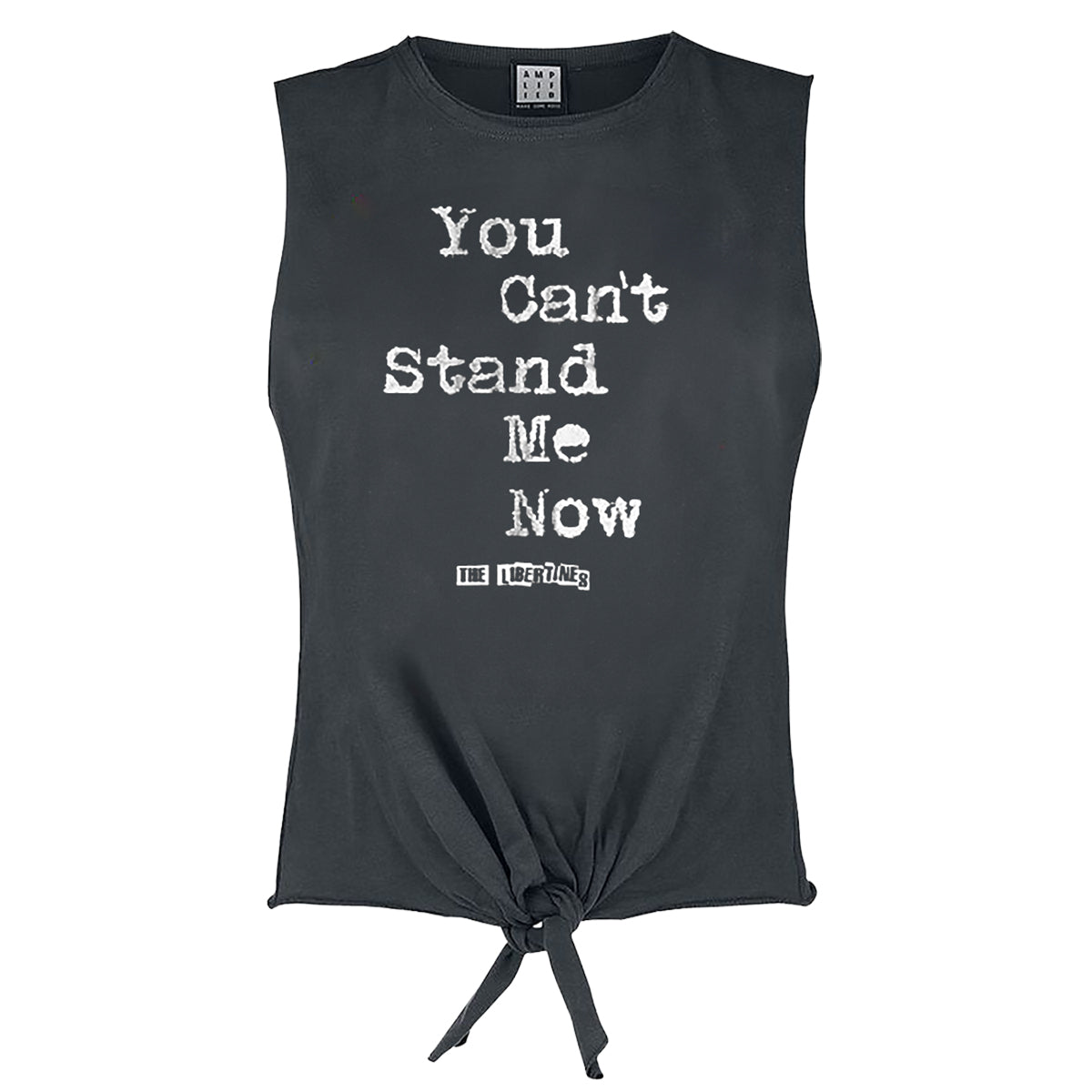 Charcoal - Front - Amplified Womens-Ladies Can´t Stand Me Now The Libertines Sleeveless Tank Top
