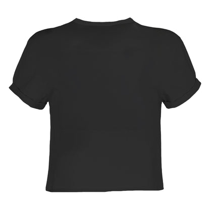 Charcoal - Back - Amplified Womens-Ladies Pete And Carl The Libertines Crop Top