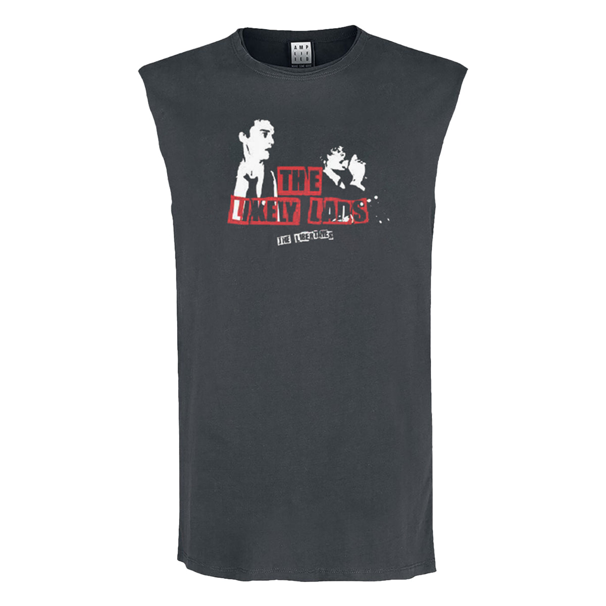 Charcoal - Front - Amplified Mens Pete And Carl The Libertines Sleeveless Tank Top