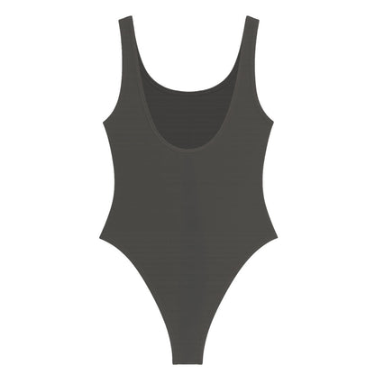 Charcoal - Back - Amplified Womens-Ladies Heartagram HIM Bodysuit