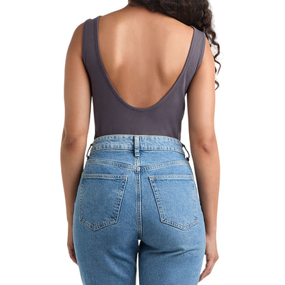 Charcoal - Lifestyle - Amplified Womens-Ladies Washed Out The Rolling Stones Bodysuit