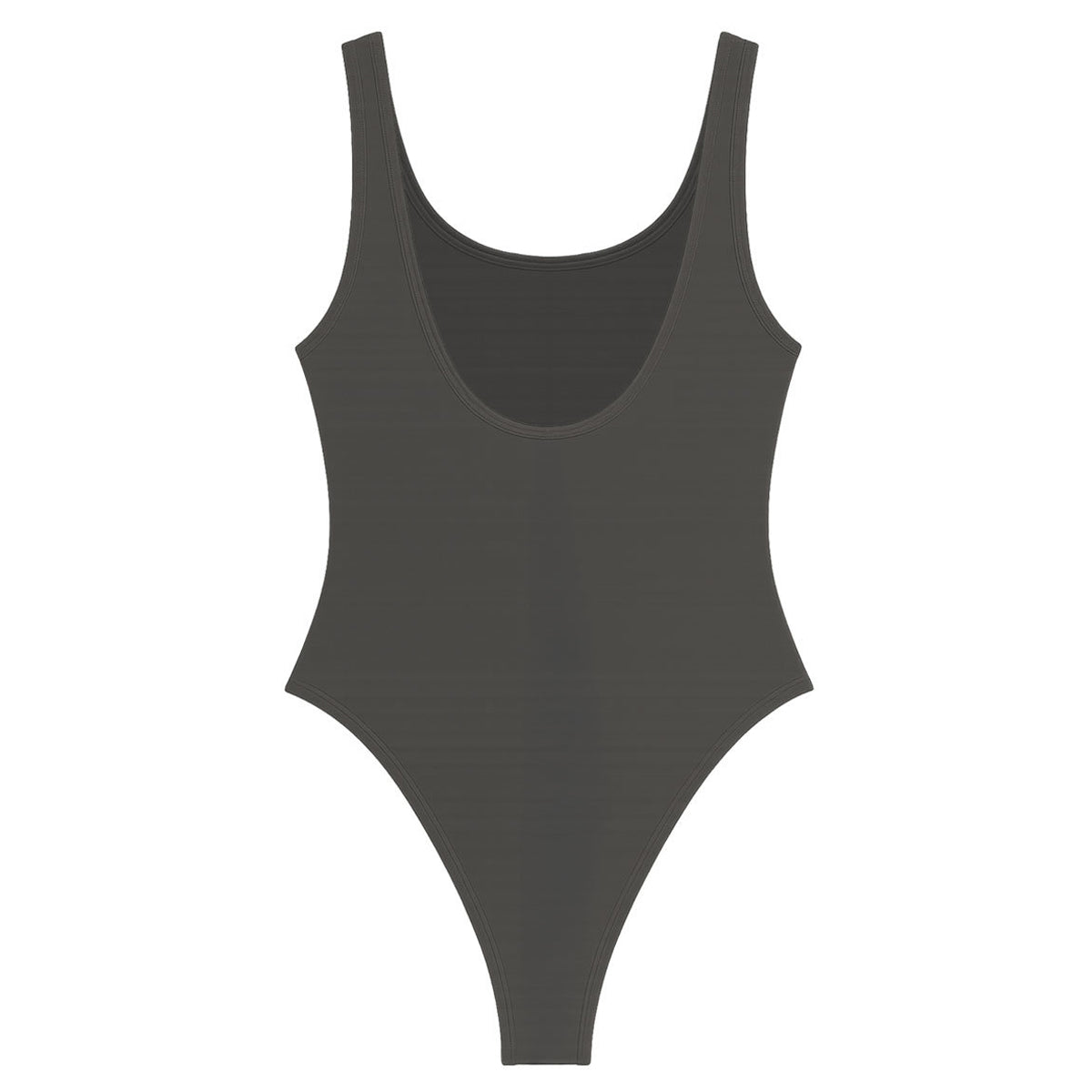 Charcoal - Back - Amplified Womens-Ladies Classic Seal Ramones Bodysuit